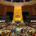 United Nations General Assembly hall during the 81st session in New York